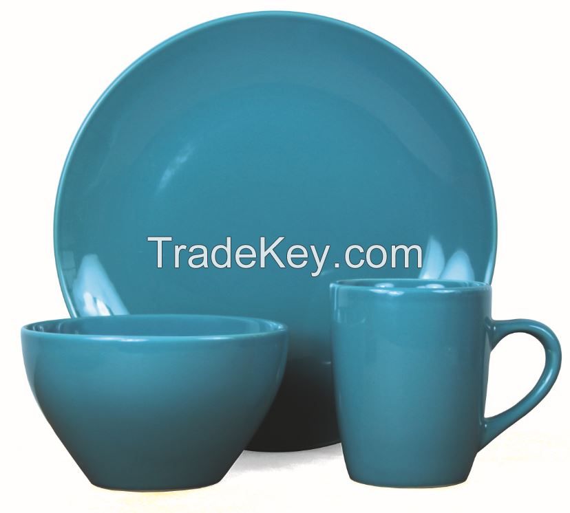 16 pcs glazed dinnerware sets