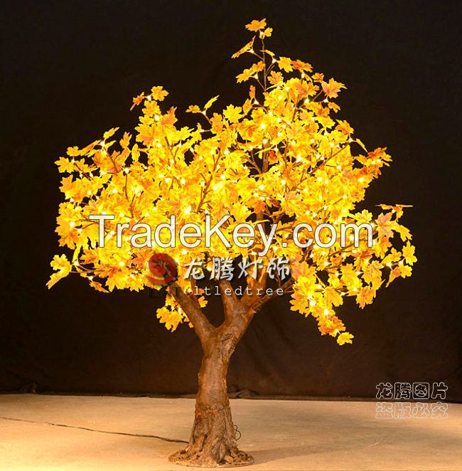 RGB led maple leveas tree light decoration for hotel garden outdoor FSQ432-WW