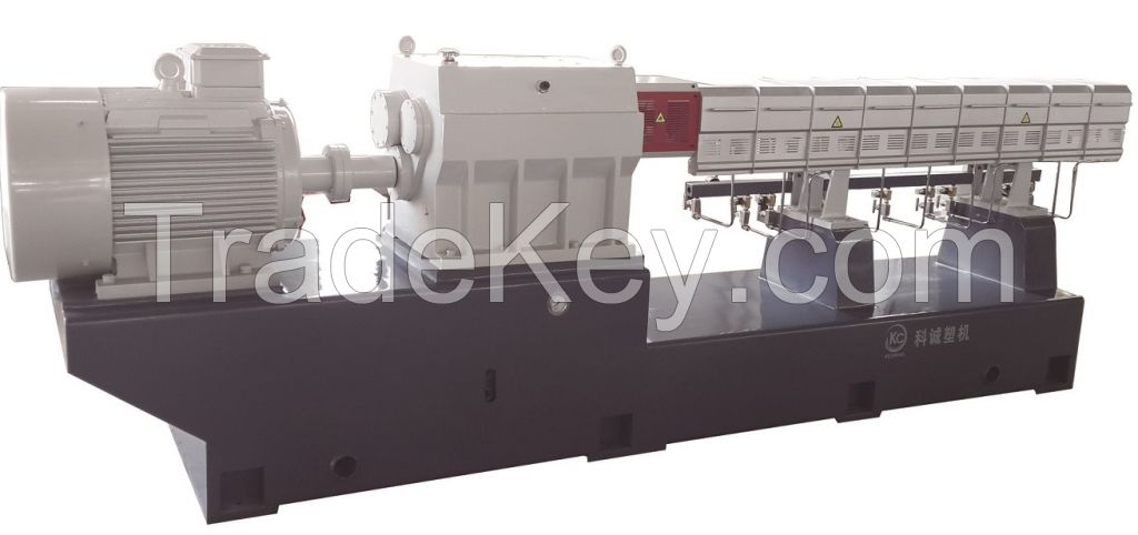 Twin screw extrusion machine