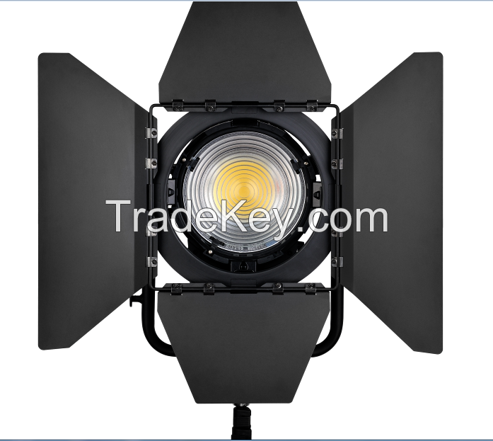 New Bi-Color 100W LED Studio Fresnel Spot Light with 3200K - 5600K Super Electricity Saving