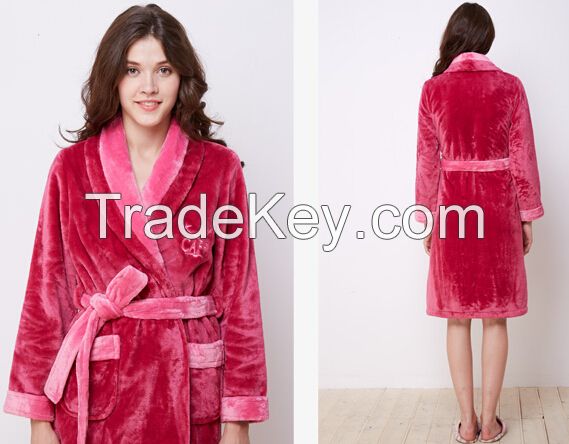 Ladies warm bathrobes