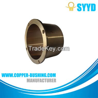 Flanged brass casting parts mining crusher bronze flange bushing