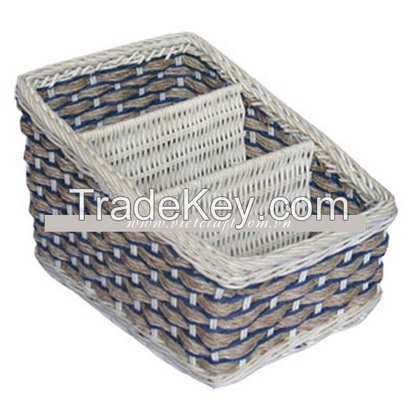 newspaper basket handmade in Vietnam handicraft