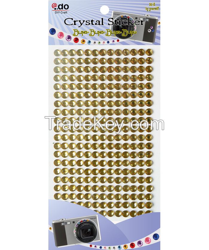 Golden Gemstones Self Adhesive Strip Car Sticker for Decoration (GSS13B-17)