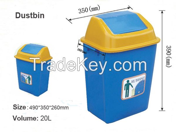 High quality plastic trash can