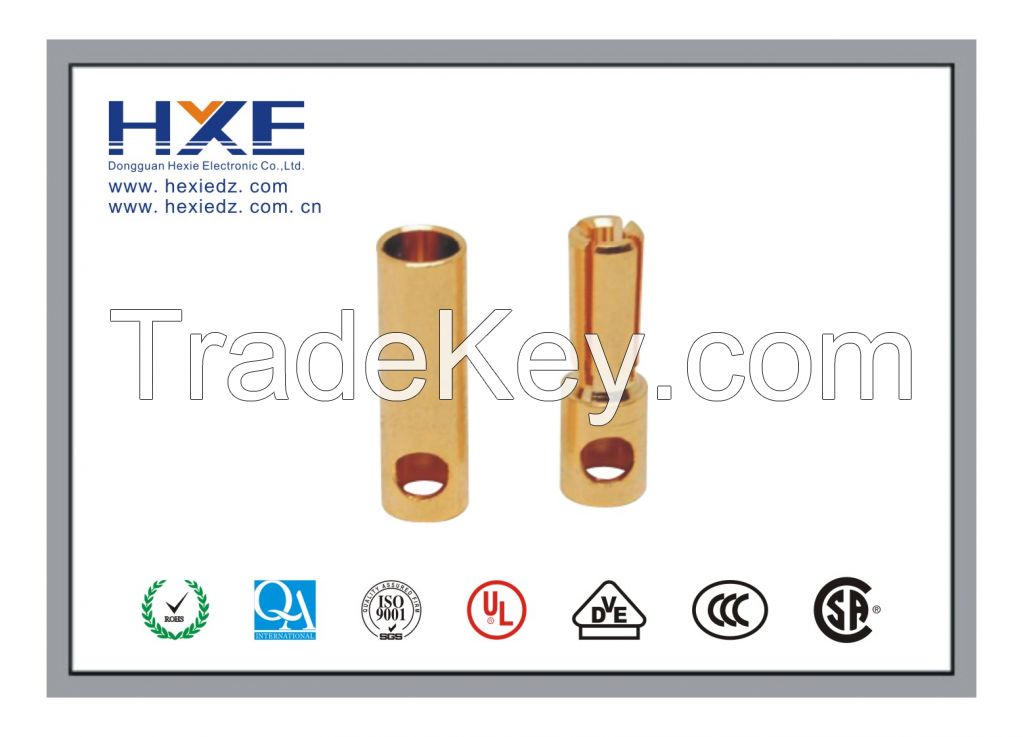 5.0mm gold plated banana connector