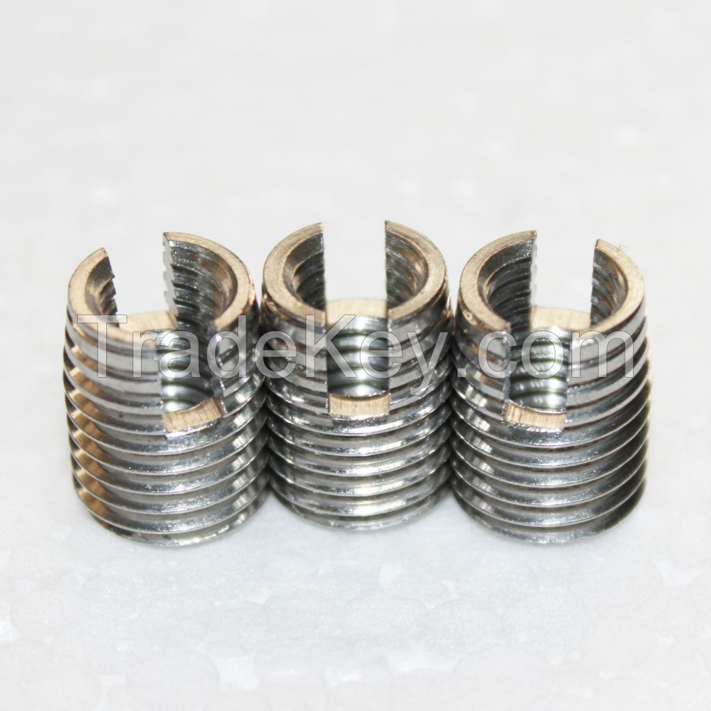 stainless steel self tapping thread inserts for plastic