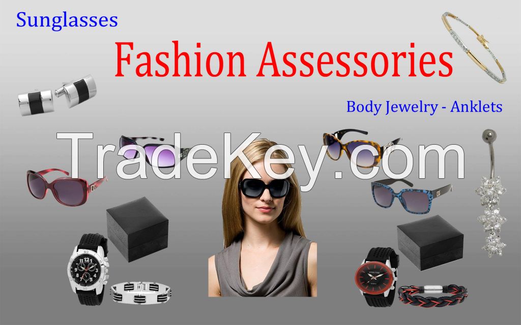 Wholesale Fashion Accessories, Watches, Key Chains, Body Jewelry, Sunglasses, Belts Anklets and more