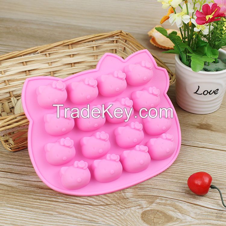 silicone cake molds hello kitty shaped