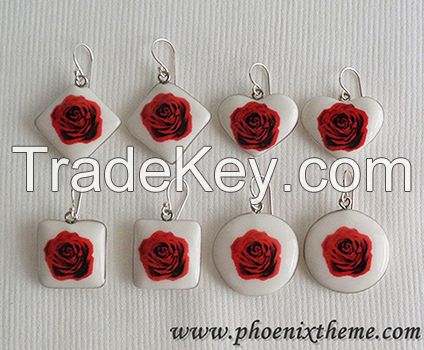 Earrings - Costume Jewerly, Fashion Jewelry, Ceramic Jewelry