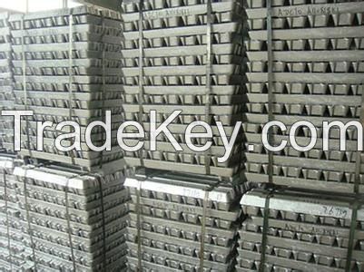 Sell Antimony ingot 99.9%, 99.85%, 99.65%