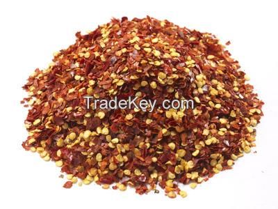 100% natural dried crushed chilli with seed