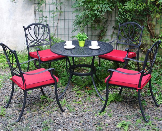 sell patio furniture sets tabel and chair in lotus design