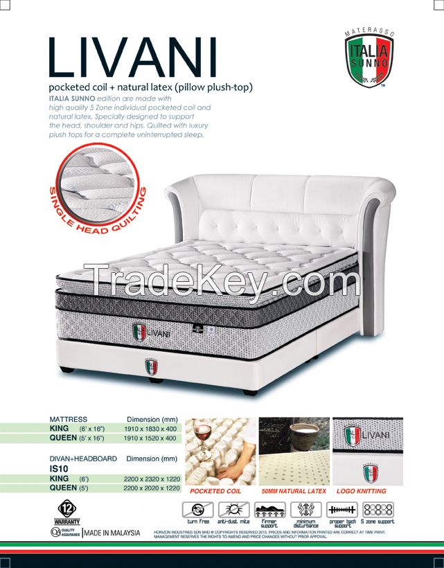 Mattress - ITALIA SUNNO - Model: LIVANI