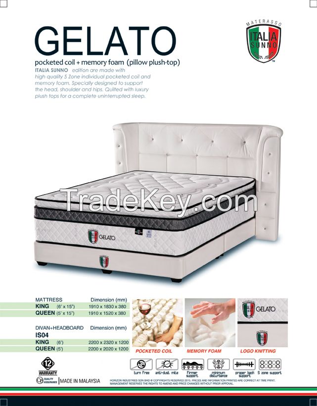 Mattress - ITALIA SUNNO - Model: GELATO