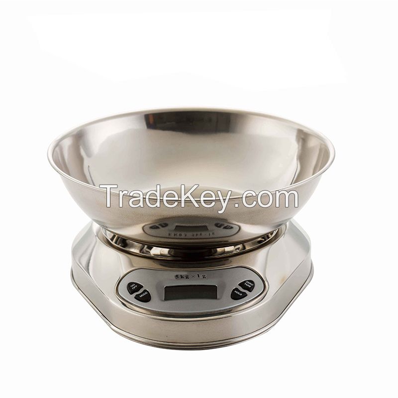 Stainless Steel 5kg Digital Kitchen Scale