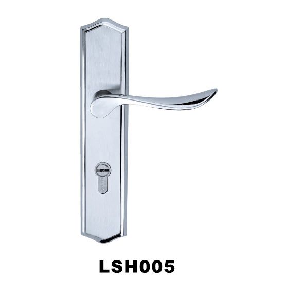 Satin/polist Fashion design 304 Stainless steel door handle set with plate