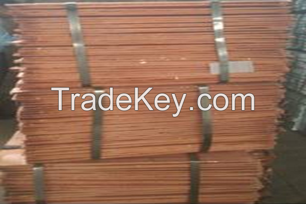 Sell Stock Copper Cathode, Electrolytic Copper, 99.99%