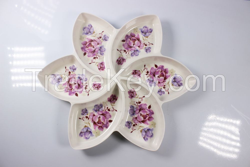 14'' flower six section melamine box