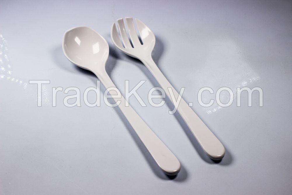 11" melamine Spoon and fork