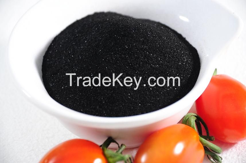 Super potassium humate black shiny powder