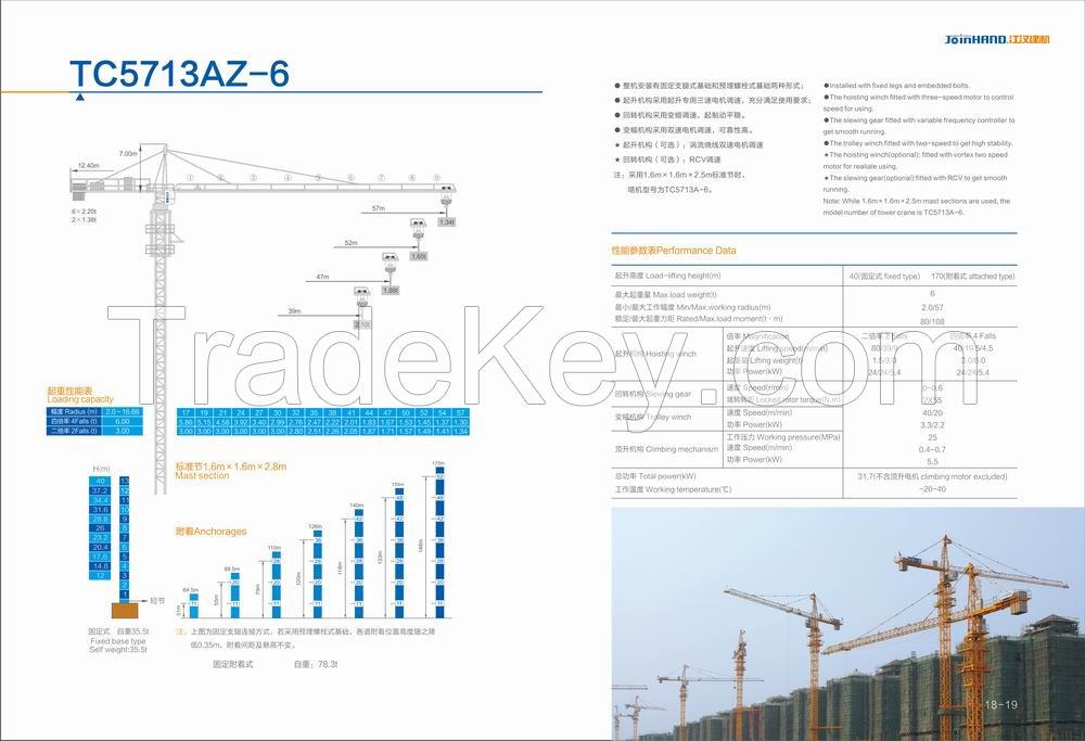 TC5713AZ-6 Tower Crane