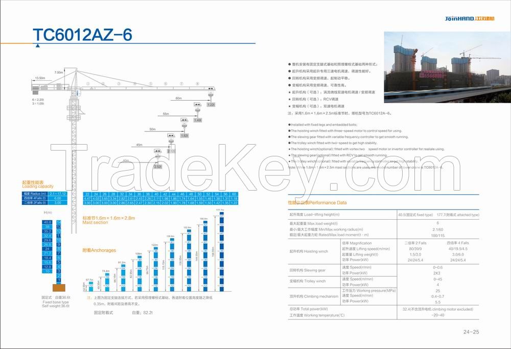 TC6012A-6 Tower Crane