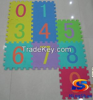 0-9 numbers educational EVA foam mat/puzzle mat/tatami puzzle