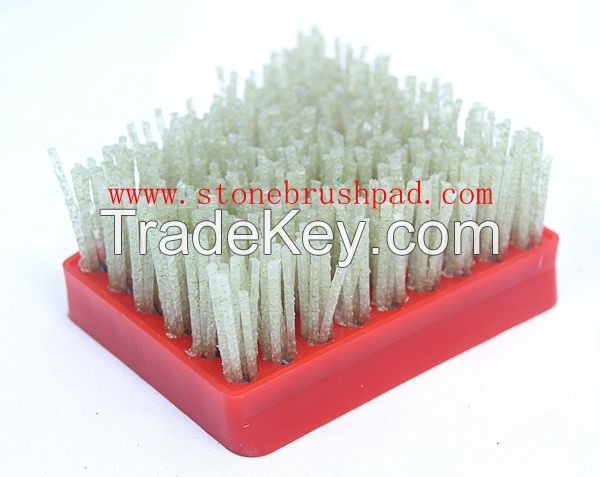 Frankfurt diamond brush for leather stone