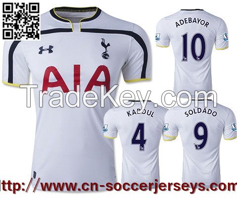 2014-15 Tottenham Hotspur Home Soccer Jerseys Thai Quality England survetement Football