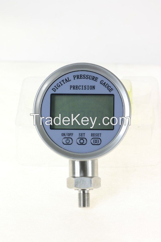 Stainless steel digital pressure gauge