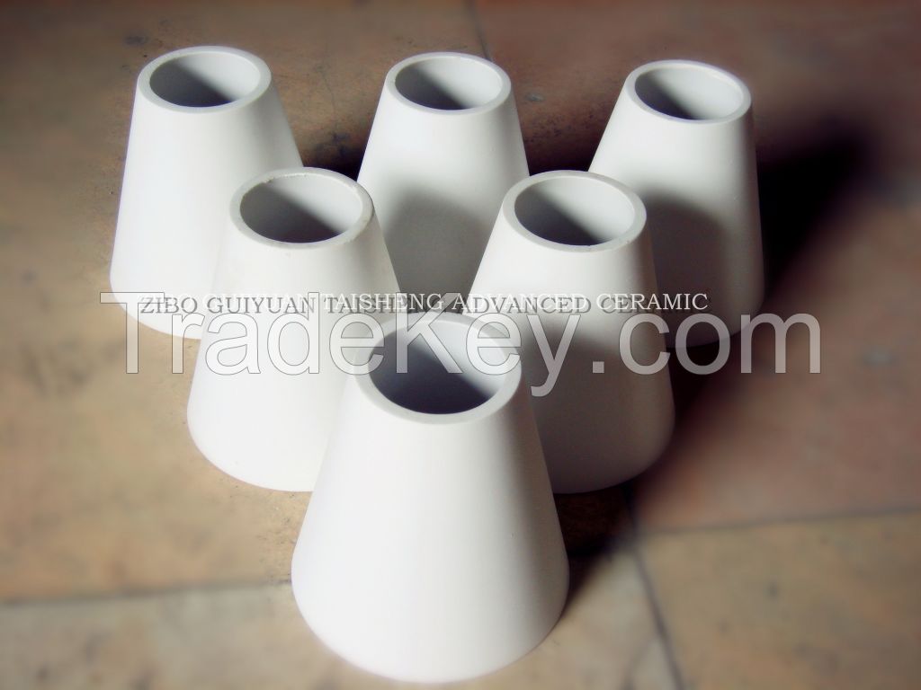 Wear Resistant Alumina Ceramic Cone-shaped Tubes