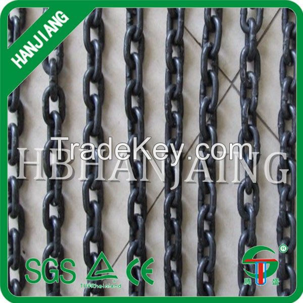 G80 black alloy lifting chain