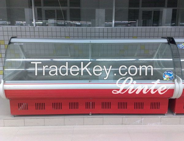 cooked food deli warm keeping heatting display case showcase