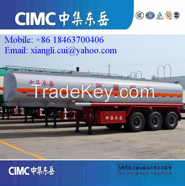 36000 liters carbon steel petrol tanker semi trailer