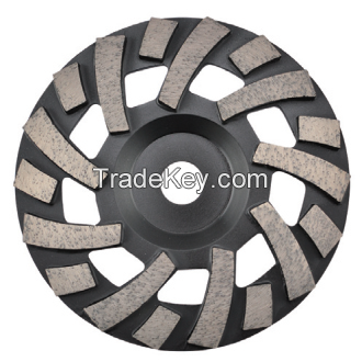 Tornado Shallow Type Diamond Cup Grinding Wheels for Medium Floor Grinding