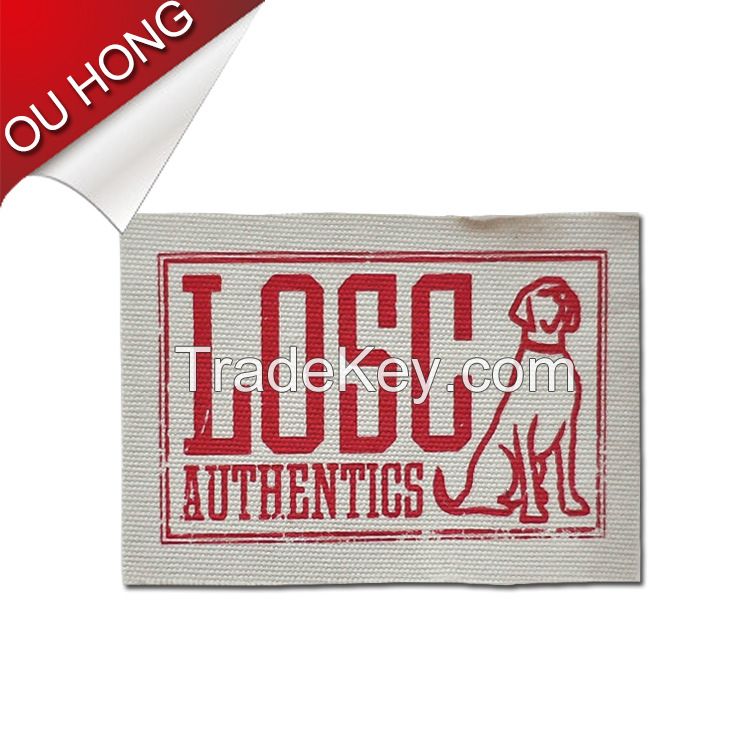 Best selling End Quality Wholesale Custom Cheap Silk Screen Cotton Printing Label