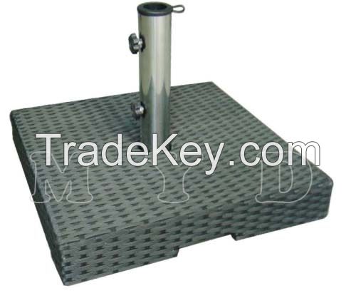 30kgs Square WICKER UMBRELLA BASE  WITH GRANITE INSIDE