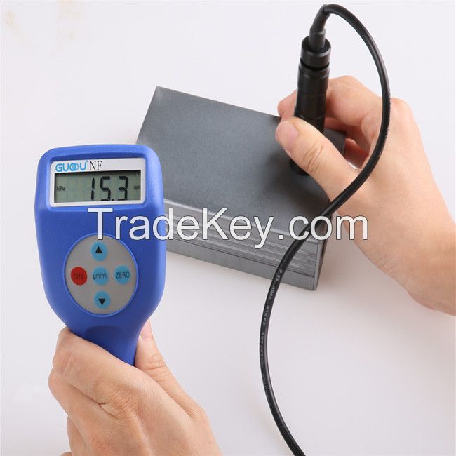 2016 top popular non-ferrous split type coating thickness gauges by GuoOu