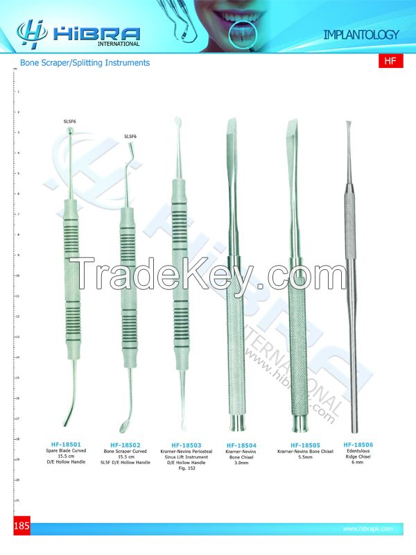 Bone Scraper spliting instruments