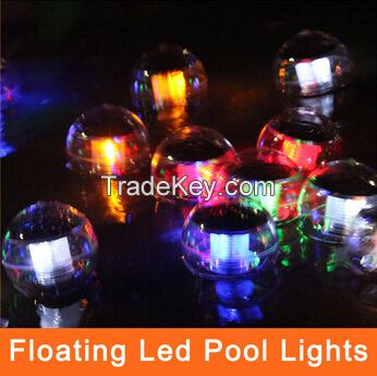 Solar Power Waterproof Floating LED 7 Colors Changing Pool Pond fountain floating rainbow Light Lamp