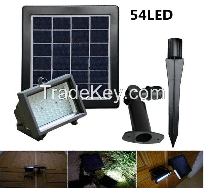 54LEDs Solar Flooded Led Lamp solar powered Outdoor Solar Led Flood lights Solar LED Spotlights Garden Lamps