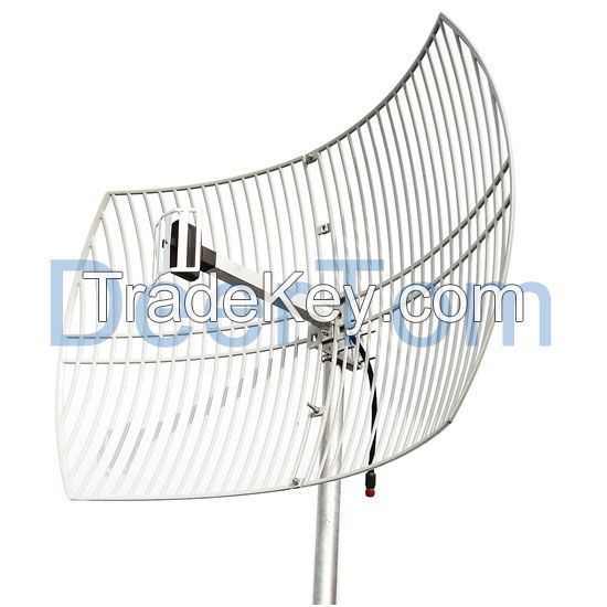 2500-2700MHz 2600MHz 2.6GHz 4G LTE Wimax Grid Parabolic Antenna 24dBi High Gain Base Station Router Modem Antenna