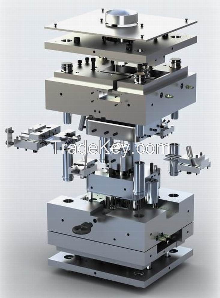 Mould base, mould frame, S50C machined bright steel flat