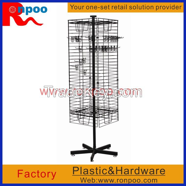 Wire Store Display Racks, Counter Top Spinner Display Rack, Floor Freestanding Spinner Display Rack