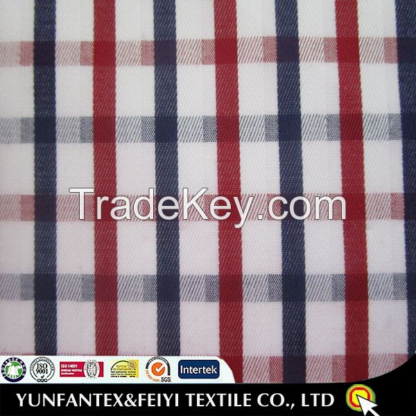 2015 original yarn dyed check designs 100 cotton woven technics cheapest cotton twill fabrics