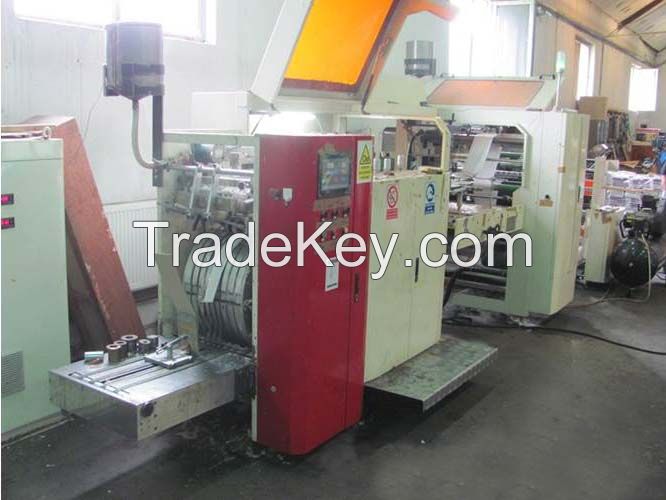 Flat/Satchel paper bag making machine with window film