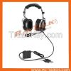 Ultra-comfortable ANR Pilot headset aviation headphones with moise cancelling microphone