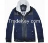 lastest design mens handsome paded pu leather jacket motrocycle