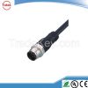 Waterproof M12 connector cable assembly